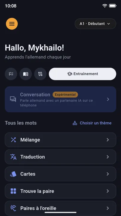 Entraînement